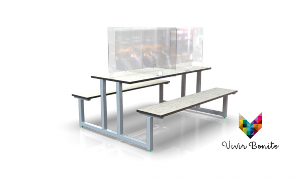 Bancas para comedor industrial VB0128FF