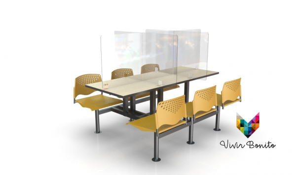 Bancas para comedor industrial VB0134FF