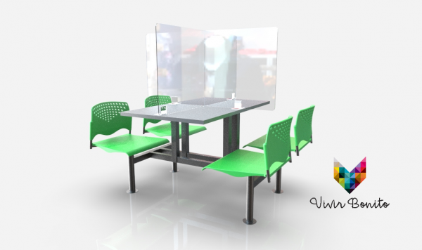 Bancas para comedor industrial VB0135FF