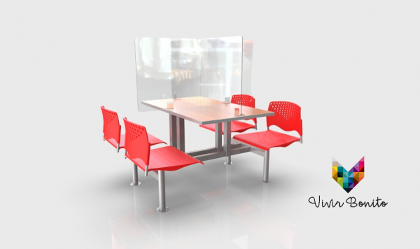 Bancas para comedor industrial VB0136FF