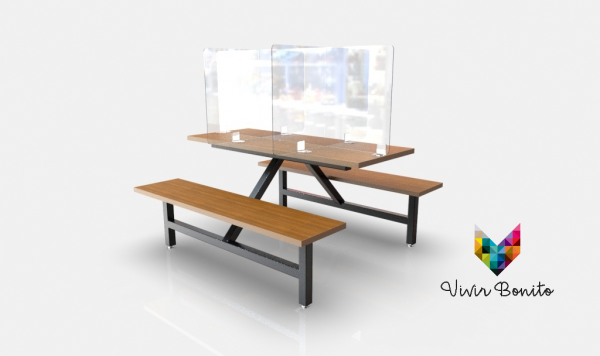 Bancas para comedor industrial VB0138FF